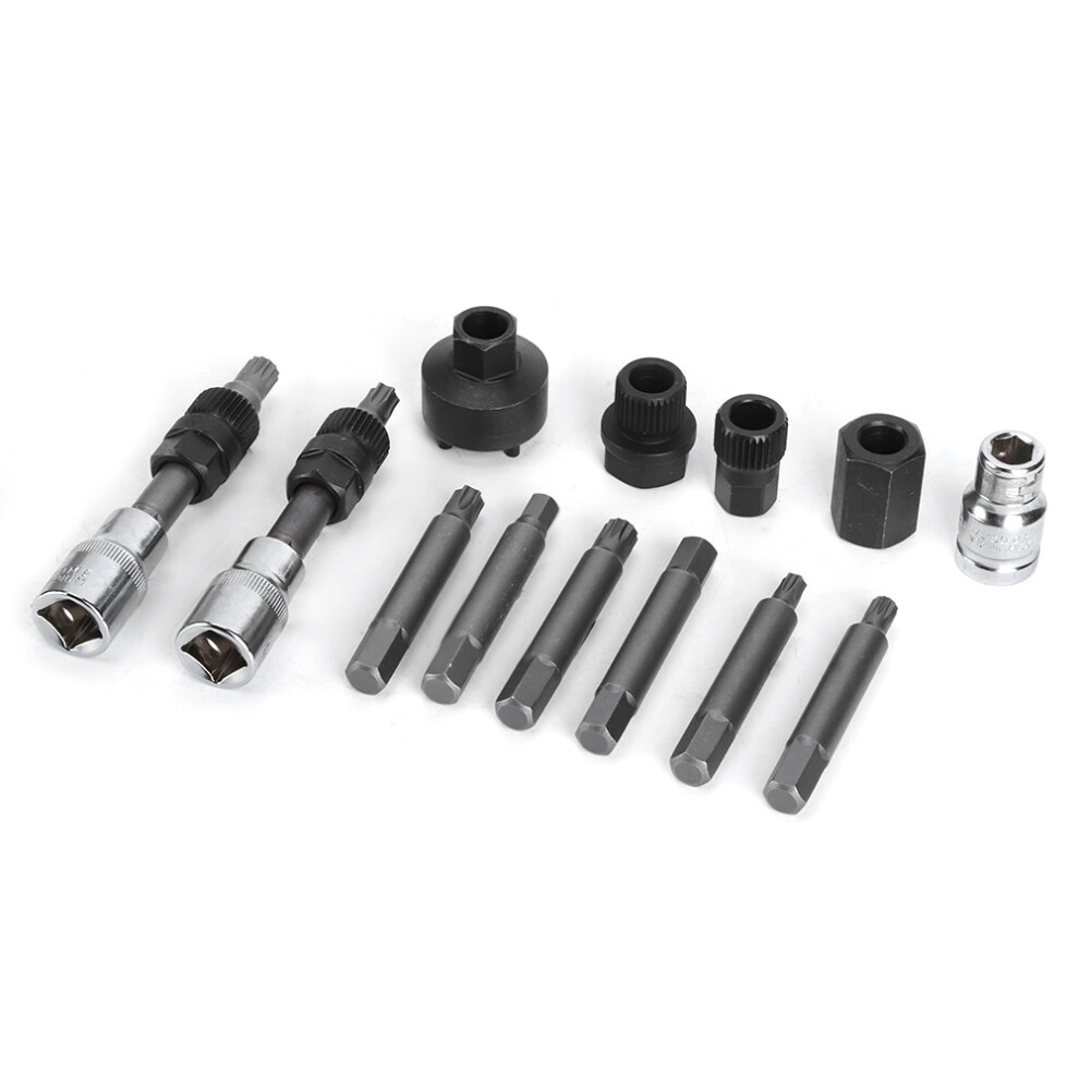 13Pcs Alternator Freewheel Pulley Removal Socket Set For Ford & More 8721361544096