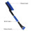 (Blue) ST-3902 Car Multifunctional Removable Snow Scraper Snow Shovel 3