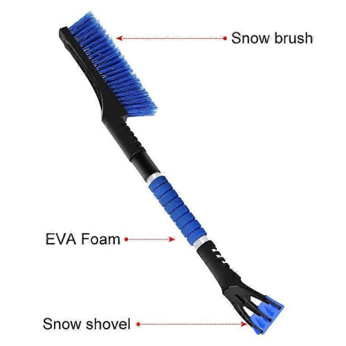 (Blue) ST-3902 Car Multifunctional Removable Snow Scraper Snow Shovel 2