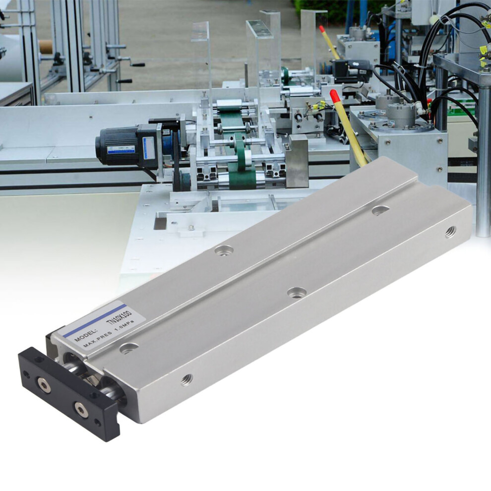 Heavy Duty Pneumatic Cylinder Tn10 100Mm Dual Rod Shaft Double Acting 7611361549607