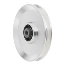 (120mm Silver) Bearing Pulley Wheel Gym Accessory Universal for Cable Machine Gym Equipment 54mm Silver
