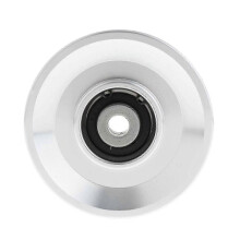 (90mm Silver) Bearing Pulley Wheel Gym Accessory Universal for Cable Machine Gym Equipment 54mm Silver