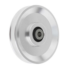 (110mm Silver) Bearing Pulley Wheel Gym Accessory Universal for Cable Machine Gym Equipment 54mm Silver