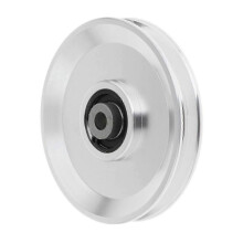 (114mm Silver) Bearing Pulley Wheel Gym Accessory Universal for Cable Machine Gym Equipment 54mm Silver