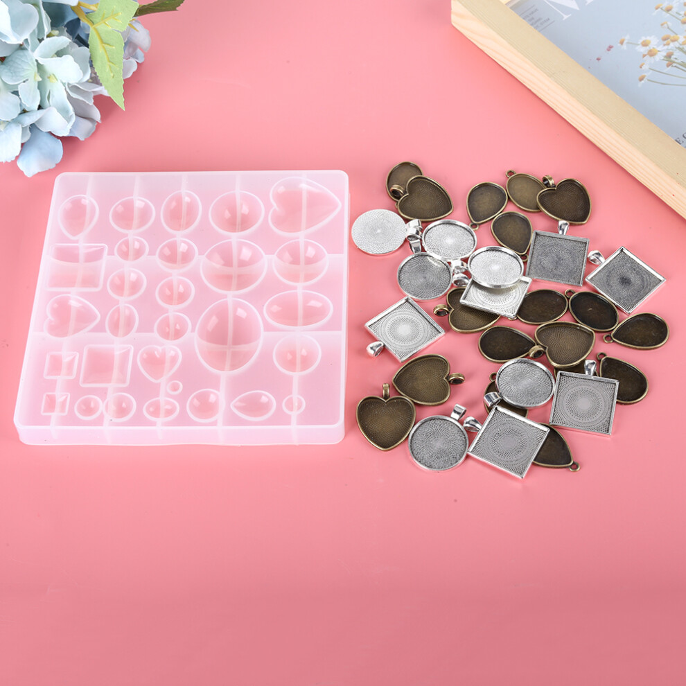 Alloy Round Oval Heart Pendant DIY Jewelry Tool Set Silicone Mold BH201863-image-OPC-PMZ986X-NEW