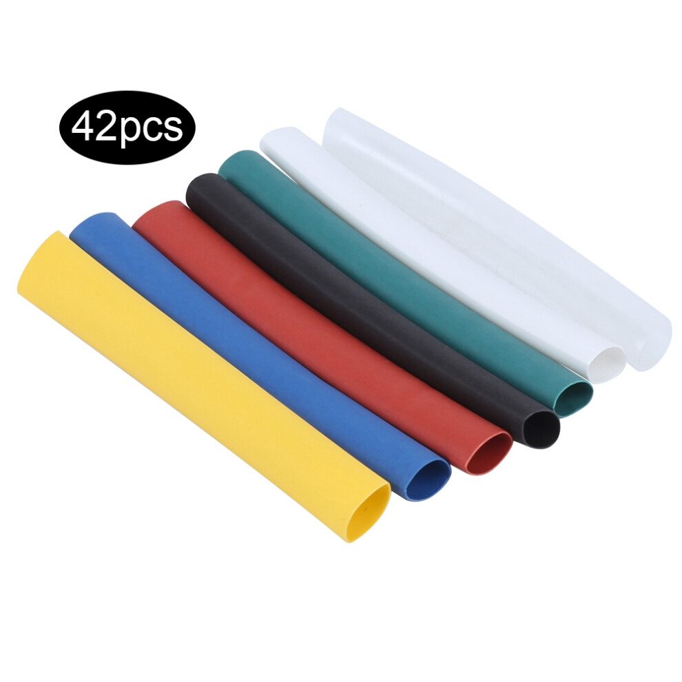 42Pcs Heat Shrink Tube Wire Wrap Sleeves 6/3Mm Waterproof Data Cable Sheath Set 7891361551682