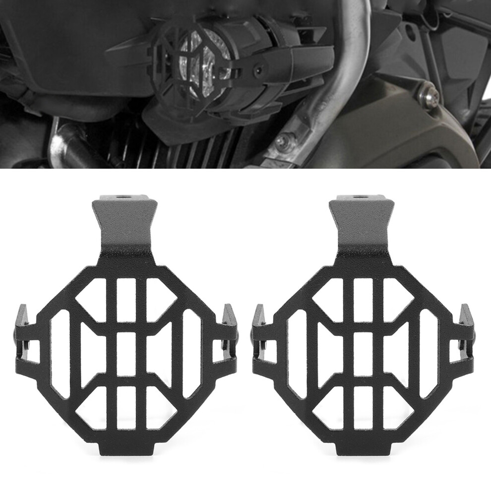 2Pcs Motorcycle Fog Guard Cnc Aluminum 70X80mm For R1200gs F800 Light/Black 7651361551811