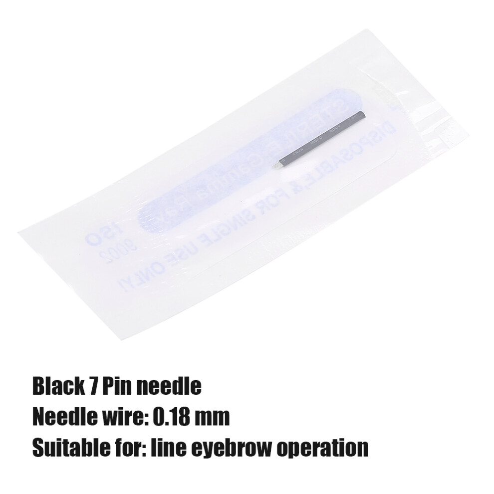 50pcs 0.18mm Microblading Needles for Eyebrow Tattoo, SemiPermanent Blade