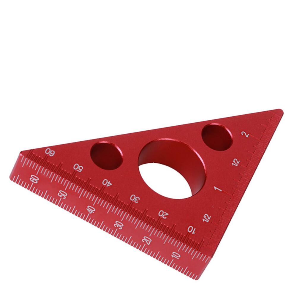 Aluminum Alloy 2In/6Cm Angle Triangle Ruler - Precision Woodworking Tool Hot 4981361553403
