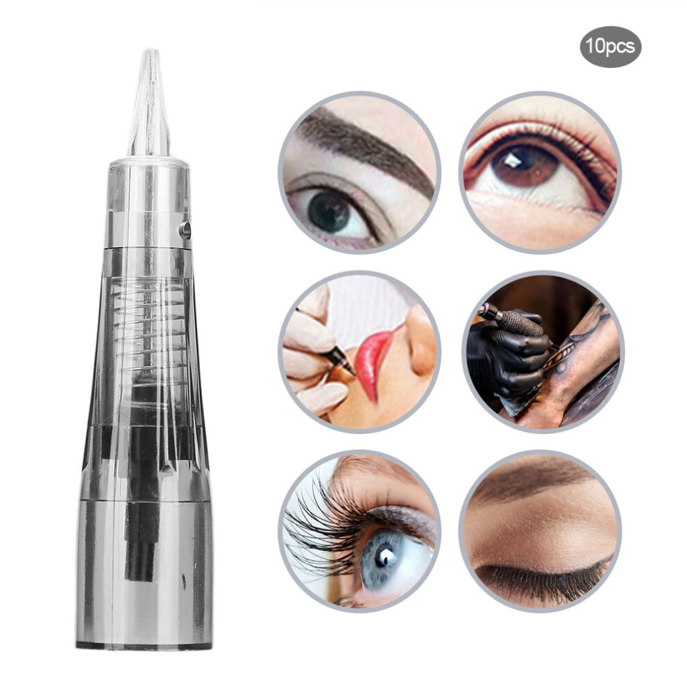 10pcs U-Shape 9 Pin Microblading Needle for Eyebrow Tattoo High Precision Steel