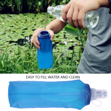 500ml Outdoor Hydration Blase Wasserbeutel für Wandern, Radfahren, Camping Blau