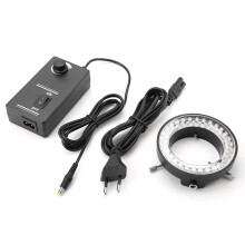 3,5W einstellbares LED-Ringlicht für Mikroskopkamera, 60 LEDs, 13,59,53,5 cm