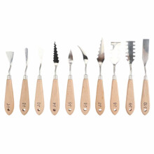 10 Pcs Painting Spatula Set Palette Scraper Set Painting Mixing