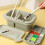 Multifunctional Paint Brush Basin Palette Box-Light yellow 4