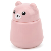 Travel-Ready Pink Cartoon Animal Pill Grinder Safe & Durable ABS Material