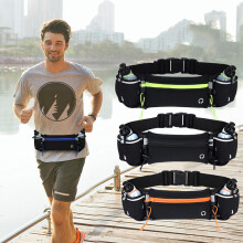 Cintura idratante per corsa, cintura regolabile con bottiglie d'acqua senza BPA, cintura da corsa a mani libere per maratona, triathlon, jogging,