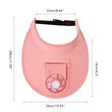 Cappello Visiera Parasole con Ventola per Donna e Uomo, Ventola di Raffreddamento Ricaricabile con 3 Impostazioni di Velocità, Protezione UV UPF 50+