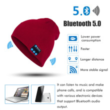 Berretto Bluetooth per sport all'aria aperta, cuffie con altoparlante stereo con la più recente tecnologia Bluetooth V5.0, batteria ricaricabile