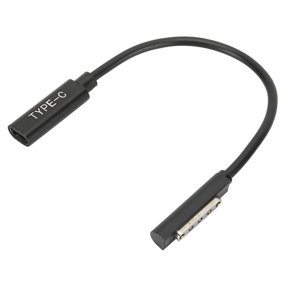 Type C Pd Fast Charging Adapter Cable For Microsoft Surface 1/2/Rt Computer Black 4631361557429