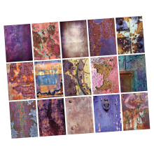 Pack Of 30 Retro Craft Paper Sheets 10x14cm-Purple rust