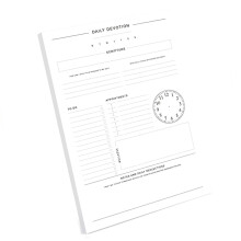 Daily Planner 60 Sheets Fitness Reading Meal-DAILY DEVOTION