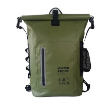 Water Resistant PVC Backpacks For Outdoor Sports-Army Green