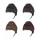 Hair Accessory Headband Braid Natural Bangs Wigs For-Dark brown 4