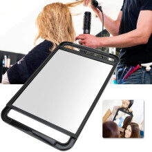 Large Rectangular Hand Mirror for Salon & Barber Use, 40.5x24cm