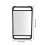 Large Rectangular Hand Mirror for Salon & Barber Use, 40.5x24cm 4