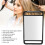 Large Rectangular Hand Mirror for Salon & Barber Use, 40.5x24cm 14