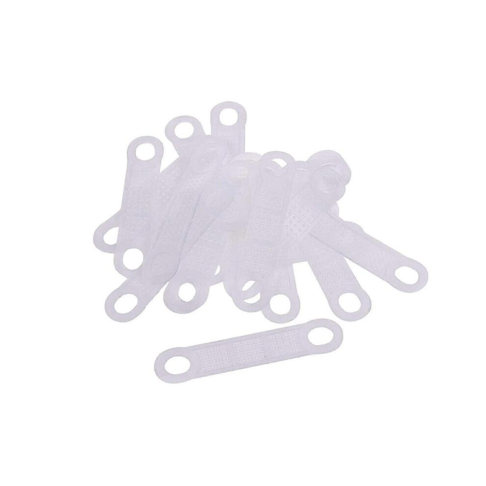 100 Pcs Clear Non-Slip Rubber Clothes Hanger Grips Clothing Hanger Strips