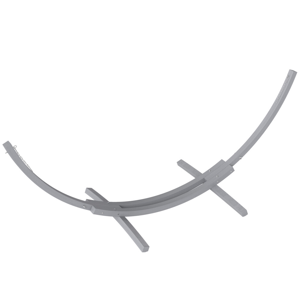 Garden & Camping Wooden Hammock Stand 3.25m Universal Fit Grey Heavy Duty & Rust-Resistant for Outdoor Use-image-OPC-PMZ9D2D-NEW