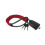 (Red) Steering Wheel Lock, Steering Wheel Lock Anti-Theft Device with Key, Car Lock Tool, Universal Lock Strap 1