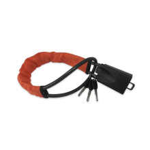 (Orange) Steering Wheel Lock, Steering Wheel Lock Anti-Theft Device with Key, Car Lock Tool, Universal Lock Strap