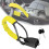 (Black) Steering Wheel Lock, Steering Wheel Lock Anti-Theft Device with Key, Car Lock Tool, Universal Lock Strap 5