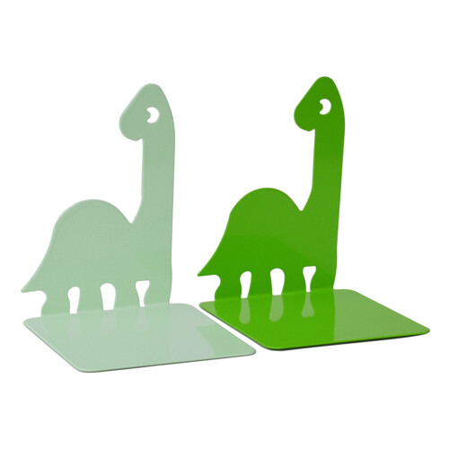 2 Pcs Dinosaur Book End Book Holders Decorative-Light Green 1