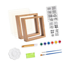 Handprint Art Craft Glass Painting Set For Wedding Baby-Set 2