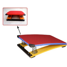 Junior Portable Curved Gymnastic Springboard With 2 Spring,For Vault,For School,Home Gym