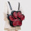 Cute Japanese Cats Foot Pattern Backpacks with Clear-BP 6