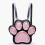 Cute Japanese Cats Foot Pattern Backpacks with Clear-BP 5