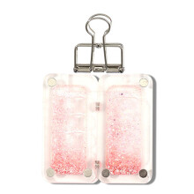 Travel Size Magnetic Art Mixing Tray Transparent Acrylic-Pink 8
