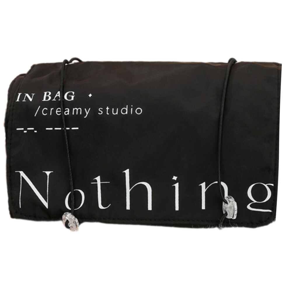 Black Large Capacity Cosmetic Bag Travel Toiletry Case Wash Bag