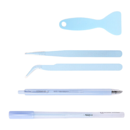 Craft Tool Includes Adhesive Applicator Spatula Ceramic-Blue