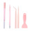 4Pcs Multiurpose Scrapbooking Craft Tool Includes Adhesive-Pink 1