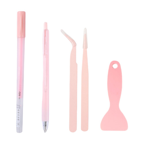 4Pcs Multiurpose Scrapbooking Craft Tool Includes Adhesive-Pink