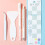 4Pcs Multiurpose Scrapbooking Craft Tool Includes Adhesive-Pink 6