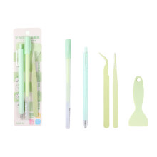 Scrapbooking Craft Tool Includes Adhesive Applicator-Green
