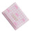 Lightweight Striped PU Leather Wallet Compact Size-Light pink 1