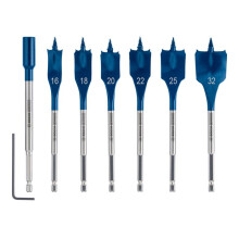 Blister 7 mèches plates SelfCut Speed 16 - 32 mm - BOSCH EXPERT - 2608900334