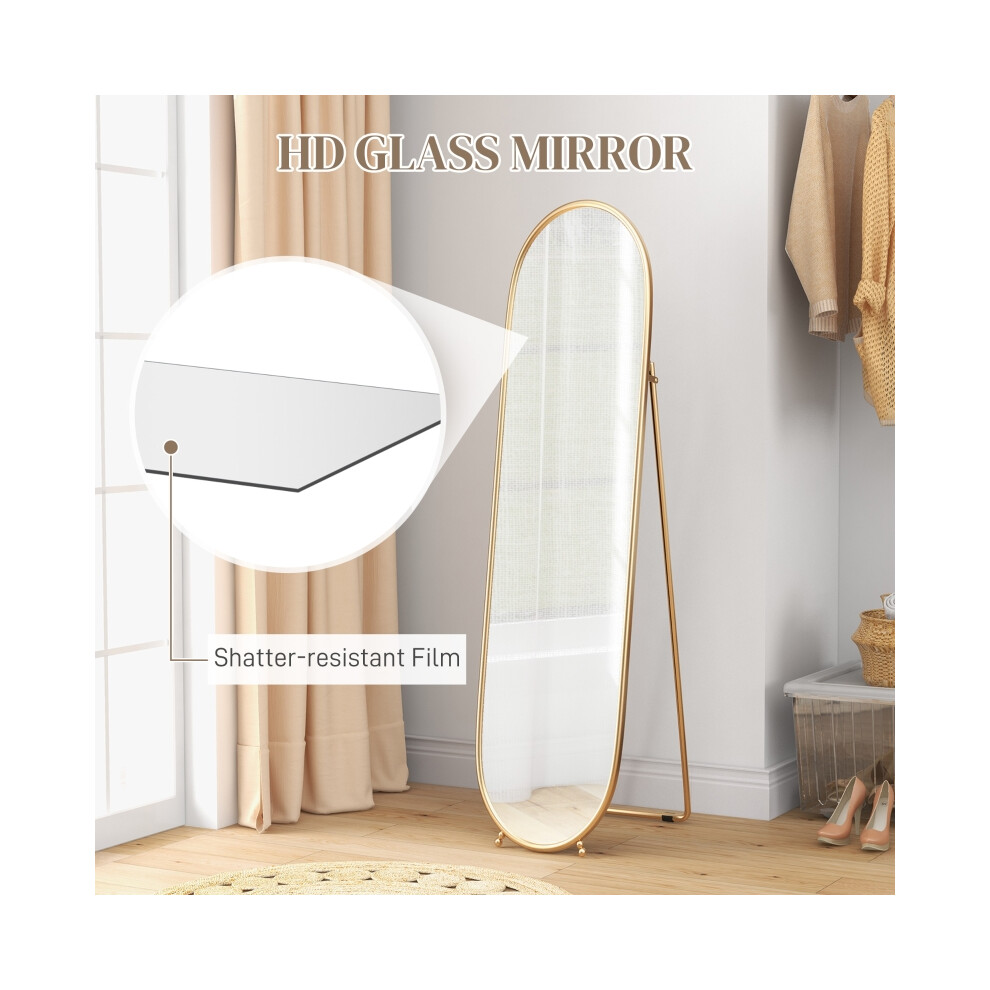 Full Length Mirror 40 x 160cm Floor Standing or Wall-Mounted Tall Mirror with Support Frame - Elegant Home Decor-image-OPC-PMZ9R8F-NEW